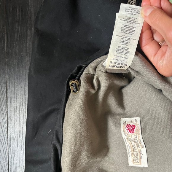 Filson women's shelter cloth short work coat XS black waxed cotton boxy cropped - Picture 12 of 13